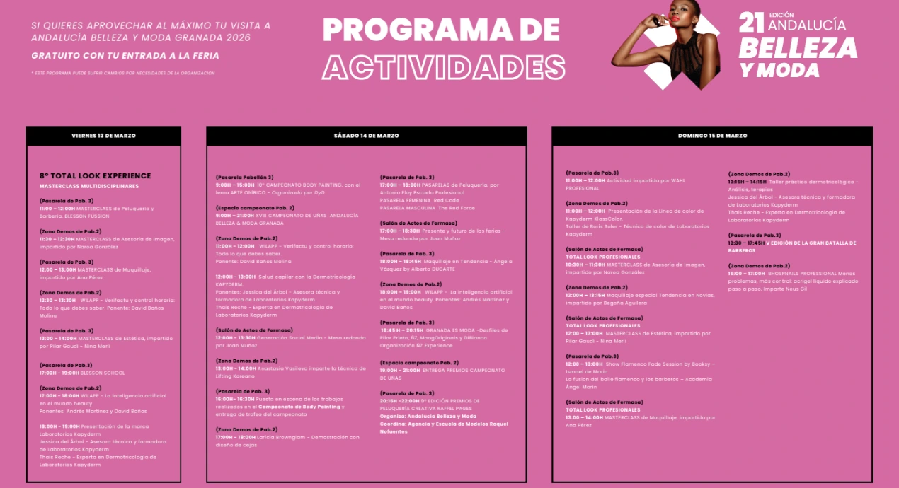 Programa de actividades