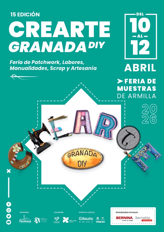 Cartel Crearte Granada DIY 2026