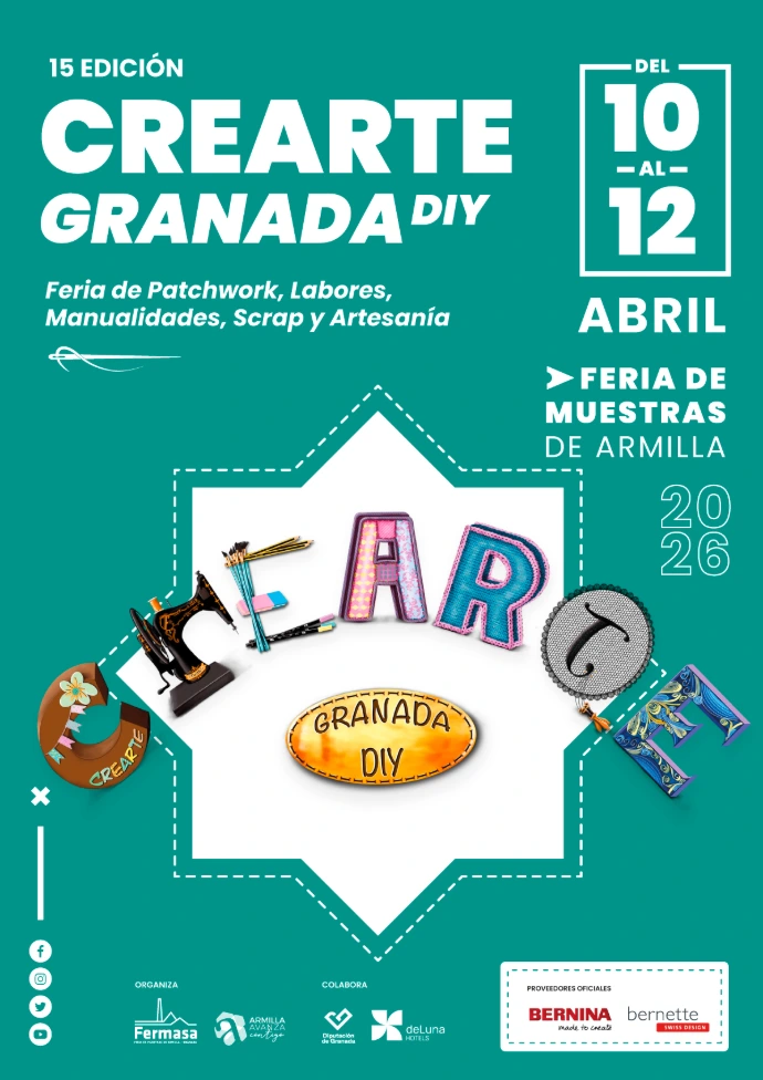 Cartel oficial de Crearte Granada DIY 2026 en FERMASA