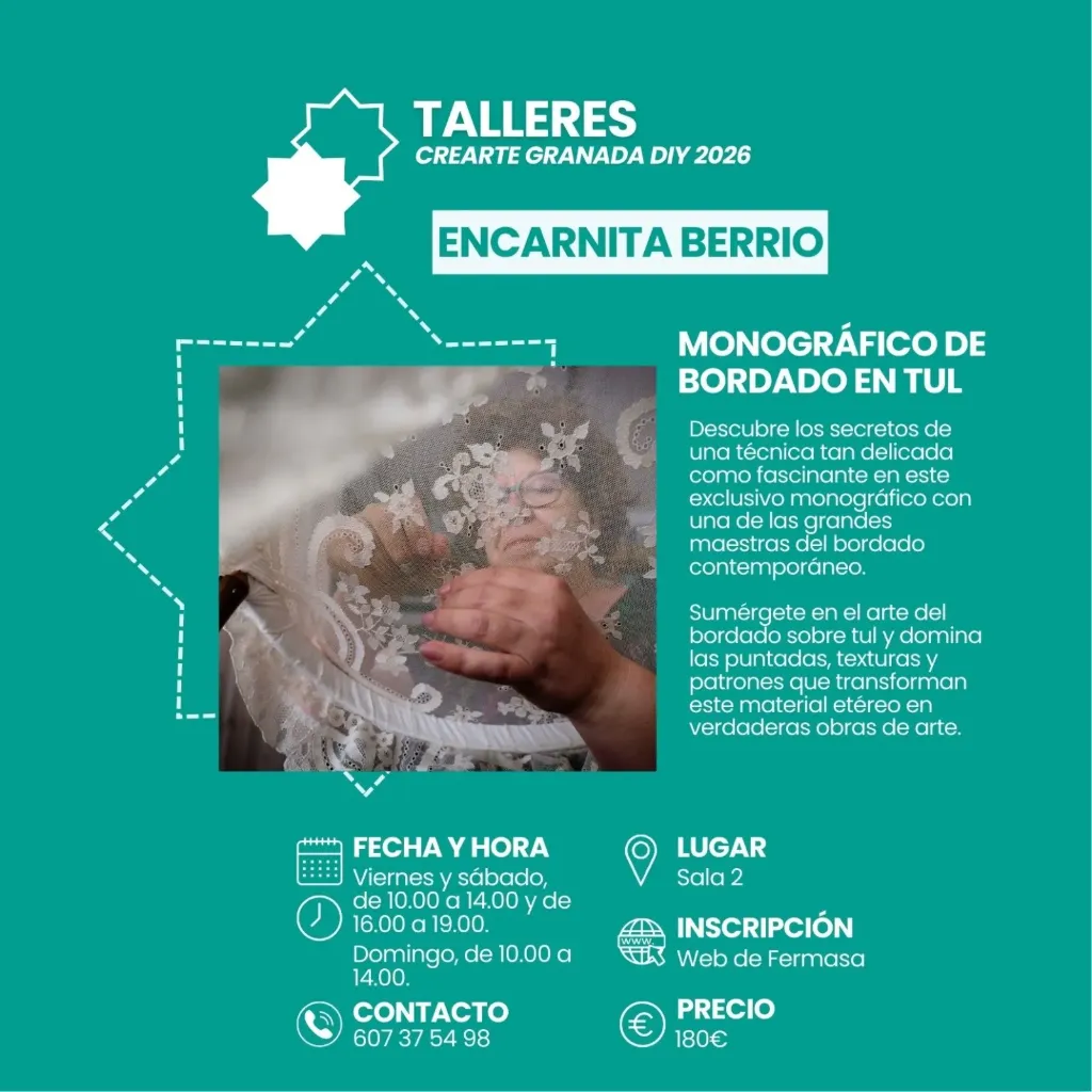 INSCRIPCIONES CREARTE MONOGRÁFICO DE BORDADO EN TUL